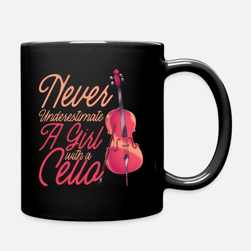 Cello - Tasse einfarbig - Schwarz