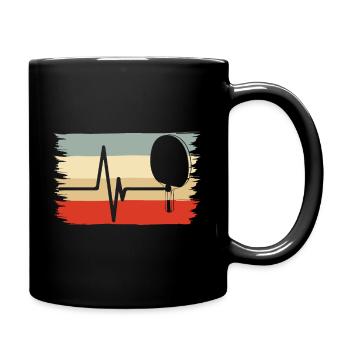 tennis de table raquette de tennis de table joueur de tennis de table - Mug uni - noir - Droite