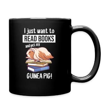 Cochon d'Inde livres livre cadeau de cochon d'Inde - Mug uni - noir - Droite
