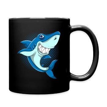 Animaux de monstre marin requin - Mug uni - noir - Droite