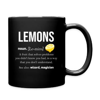 citron - Mug uni - noir - Droite
