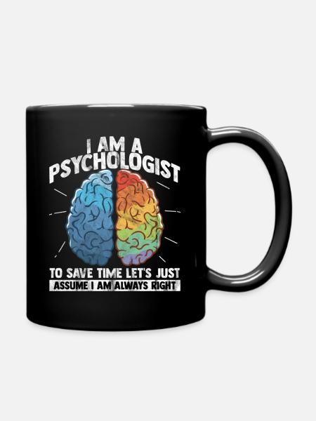 psychologist - Full Colour Mug - black