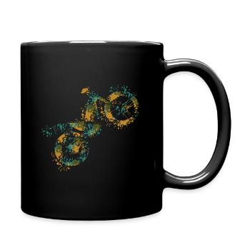 Trial motorcycle - Full Colour Mug - black - Right