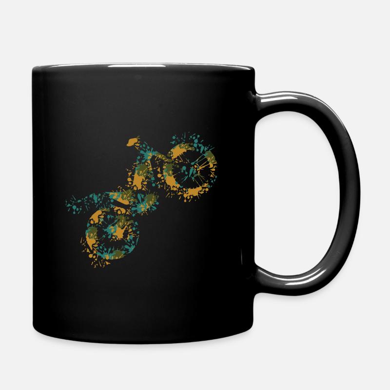 Trial motorcycle - Full Colour Mug - black