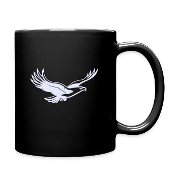 Adler - Tasse einfarbig - Schwarz - Rechts
