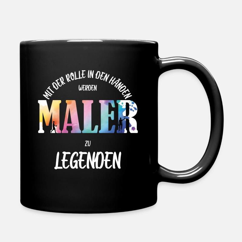 Maler - Tasse einfarbig - Schwarz