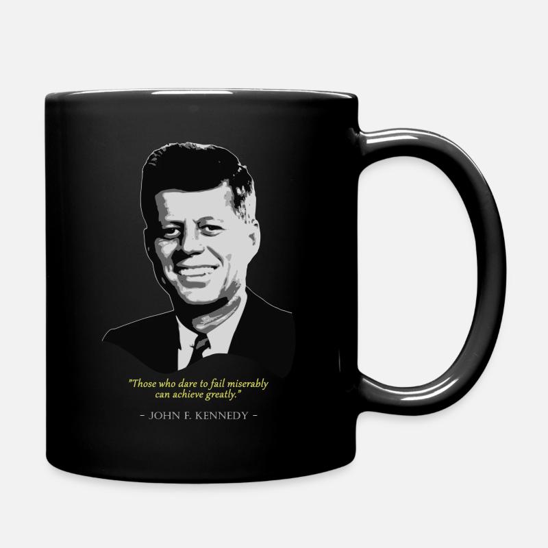 John F. KennedyZitat - Tasse einfarbig - Schwarz