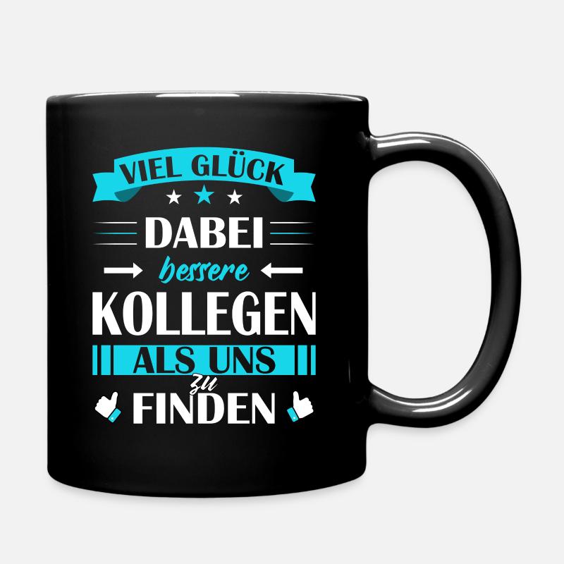 Jobwechsel Abschiedsgeschenk Kollege - Abschied - Tasse einfarbig - Schwarz