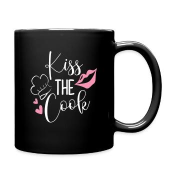 Embrassez le cuisinier - Mug uni - noir - Droite