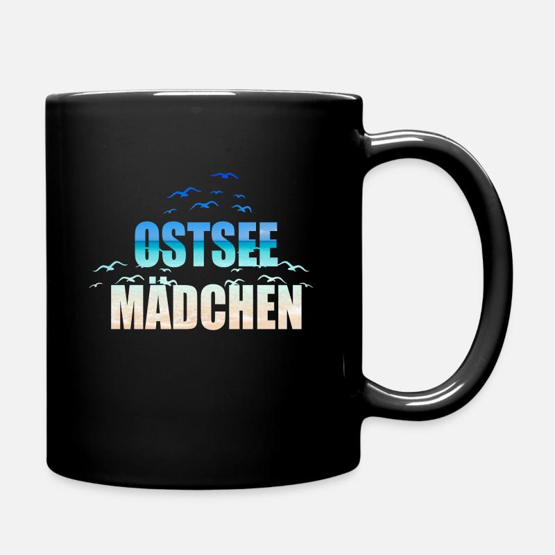 Ostsee Mädchen - Tasse einfarbig - Schwarz