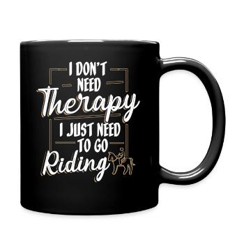 Cavalier Cavalier Chevaux - Mug uni - noir - Droite