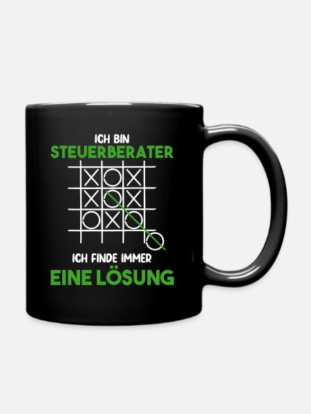 Steuerberater Lösung Steuerberatung Steuer - Tasse einfarbig - Schwarz