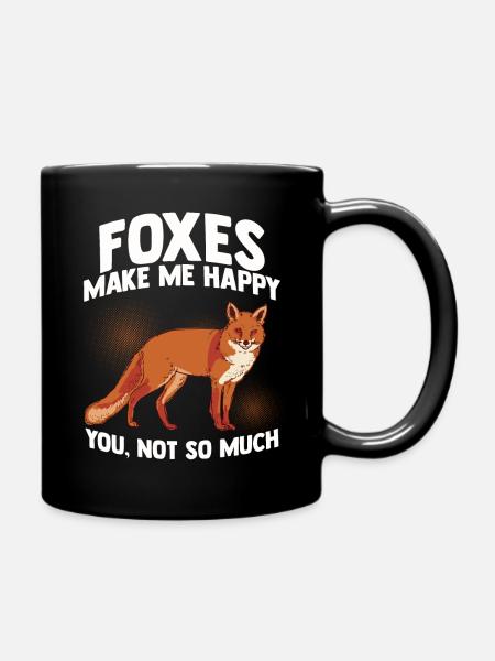 Renard - Mug uni - noir