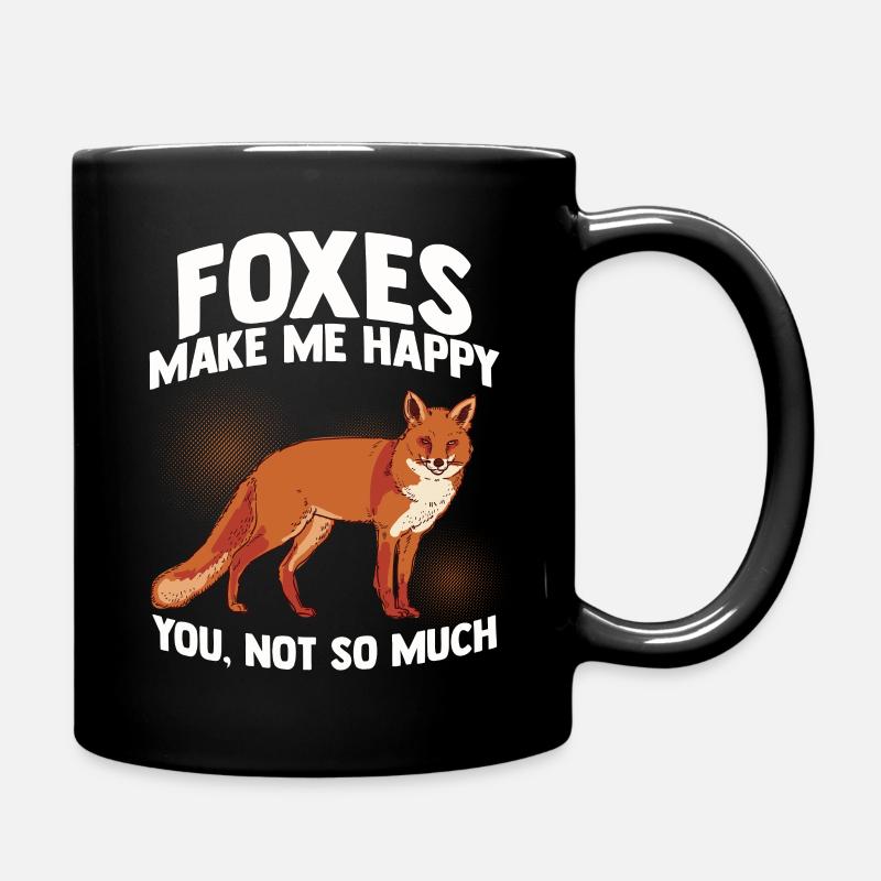 Fuchs - Tasse einfarbig - Schwarz