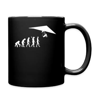 Hang Glider Evolution Hang Glider Tandem Flight - Full Colour Mug - black - Right