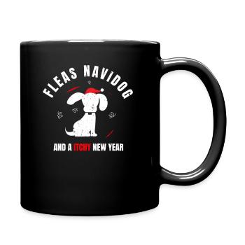 Christmas dog lover gift dog lover - Full Colour Mug - black - Right