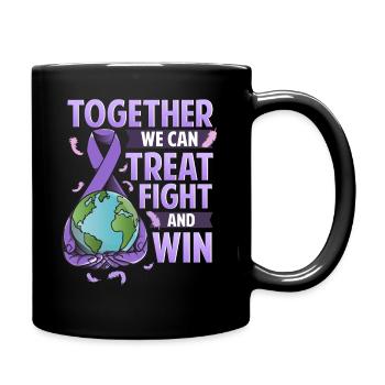 Cancer Awareness Cancer Prevention World Cancer Day - Full Colour Mug - black - Right