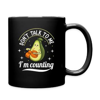 I'm Counting Knitting Mother Avocado Knit Knitter - Full Colour Mug - black - Right