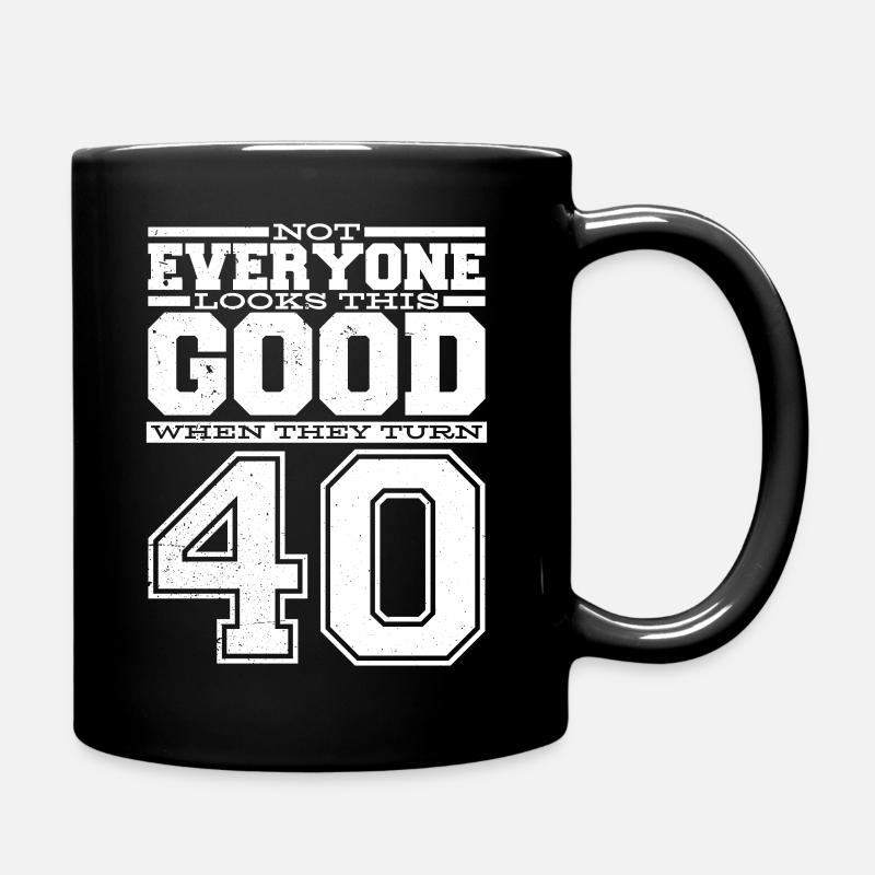 40 Geburtstag Mann 40 Geburtstag - Tasse einfarbig - Schwarz