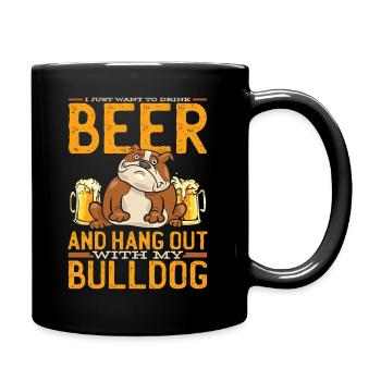 Bulldog Tight Bulldog Bulldogs - Full Colour Mug - black - Right