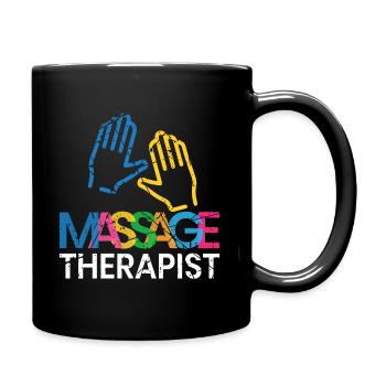 Massage - Tasse einfarbig - Schwarz - Rechts
