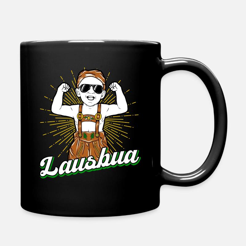 Lausbua Bayern Dialekt Lederhose Tirol - Tasse einfarbig - Schwarz