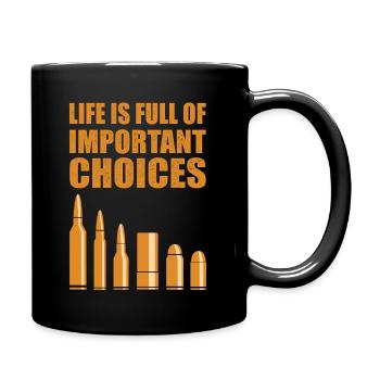 Protect hunter gift shooting club weapons hunting - Full Colour Mug - black - Right