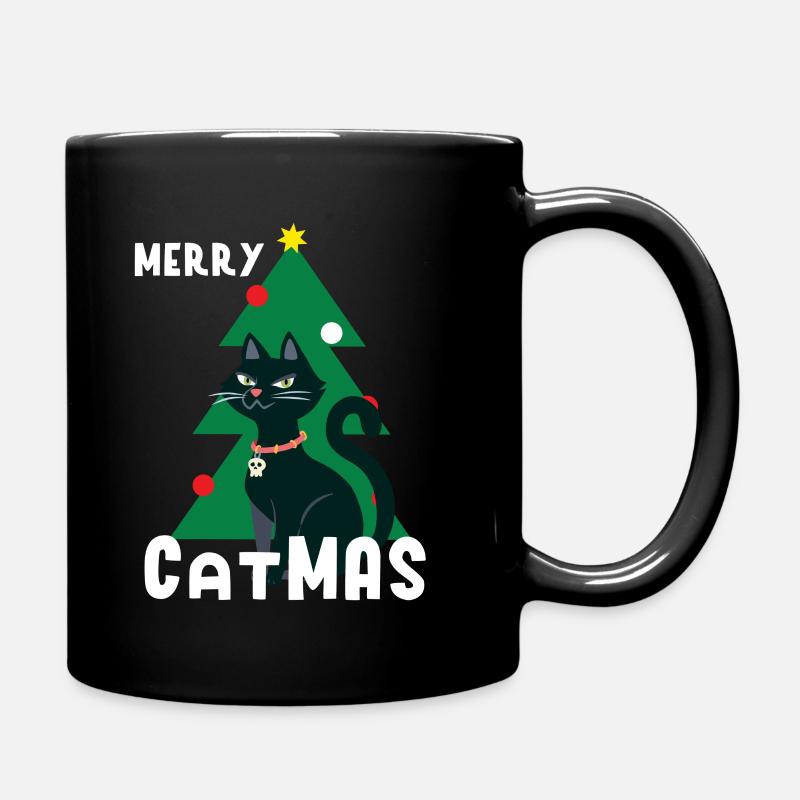 Chats Noël Xmas Miau Idée cadeau - Mug uni - noir