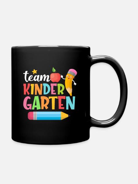 Team Kindergarten Stift Kinder Lehrerin Vorschule - Tasse einfarbig - Schwarz