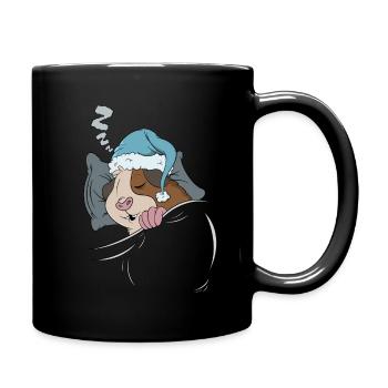 Pyjama Sleepyhead pour les cochons d'Inde - Mug uni - noir - Droite