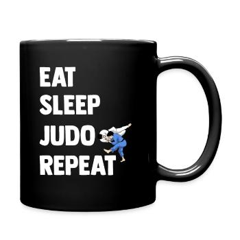 Judo - Tasse einfarbig - Schwarz - Rechts