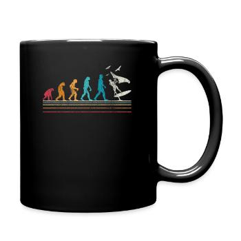 Wing Foiling Evolution Pour Surfeur I Retro Vintage - Mug uni - noir - Droite