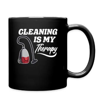 Drôle de femme de ménage nettoyeuse ménage ménage ménage - Mug uni - noir - Droite