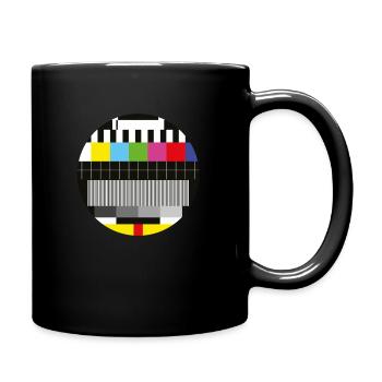 Motif de test - pas de signal TV pause - Mug uni - noir - Droite