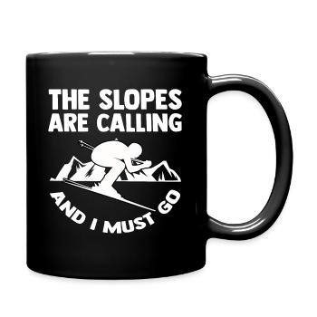 Ski Montagne alpine Avalanche vacances de ski Ski Ski - Mug uni - noir - Droite