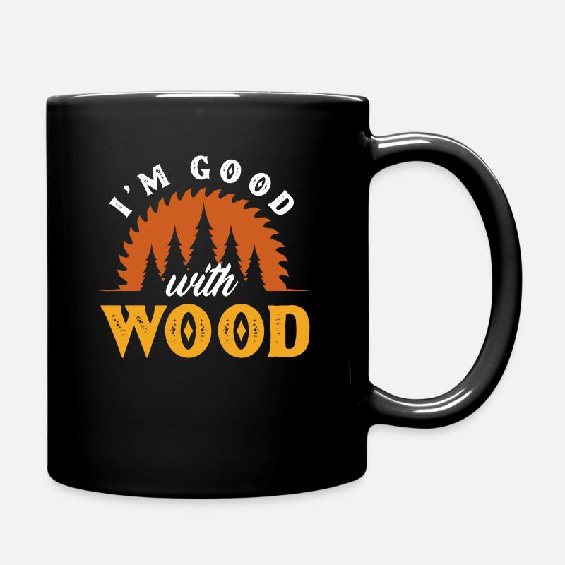 Drôle de menuisier menuisier menuisier bûcheron - Mug uni - noir