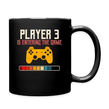Jeu joueur 3 - Mug uni - noir - Droite