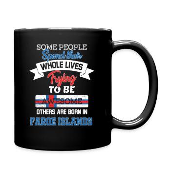 Born in Faroe Islands - Full Colour Mug - black - Right