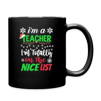 Teacher Christmas - Full Colour Mug - black - Right
