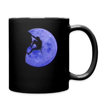 Climber Moon Climbing Bouldering Bouldering - Full Colour Mug - black - Right