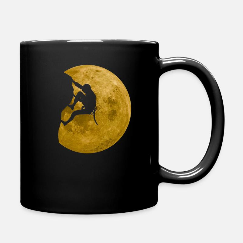 Escalade bloc grimpeur pleine lune - Mug uni - noir