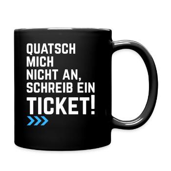 Informatiker IT Ticket Spruch Programmierer - Tasse einfarbig - Schwarz - Rechts