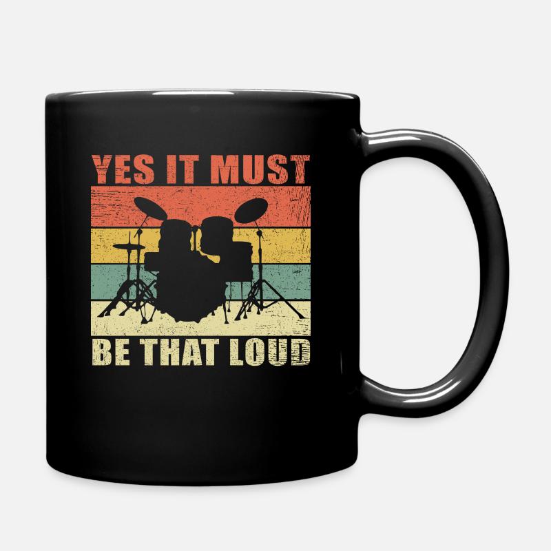 Schlagzeuger Schlagzeug Drummer Geschenk Trommler - Tasse einfarbig - Schwarz