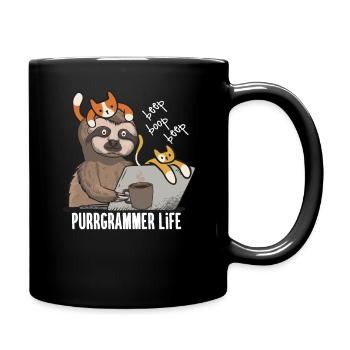 Cadeau d'informatique de programmeur de chat drôle - Mug uni - noir - Droite