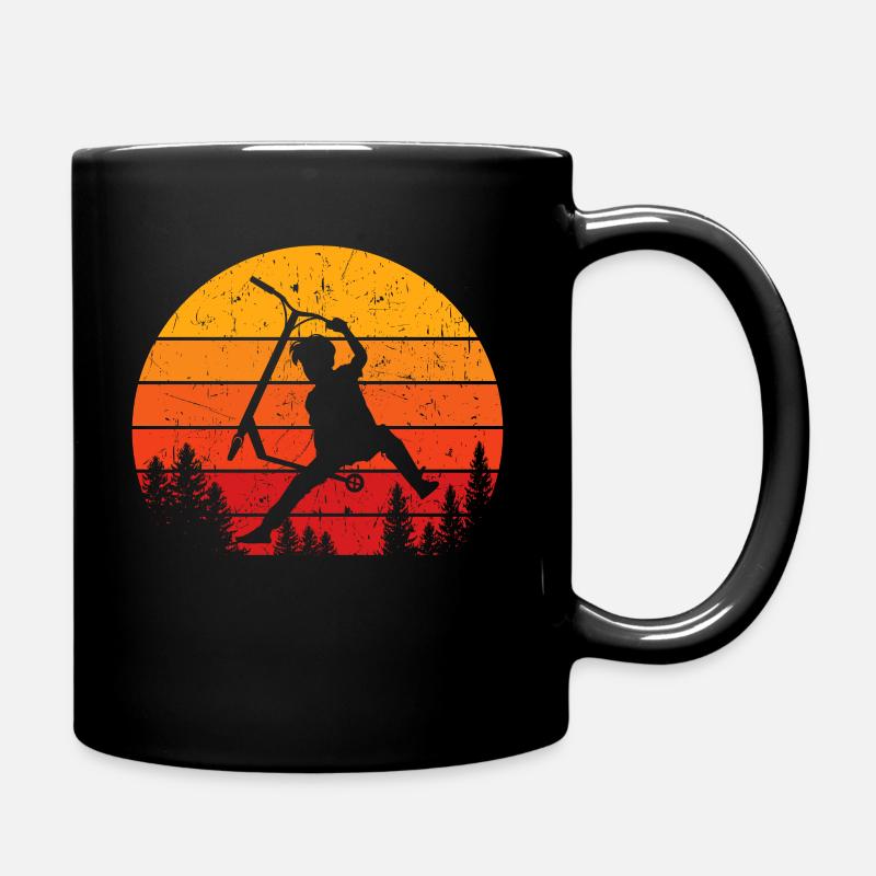 Scooter Stunt Retro Kick Scooter Cadeau Enfants - Mug uni - noir
