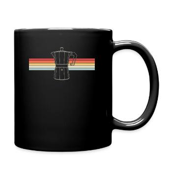 Cafetière Rétro Espresso Moka Mokka Barista - Mug uni - noir - Droite