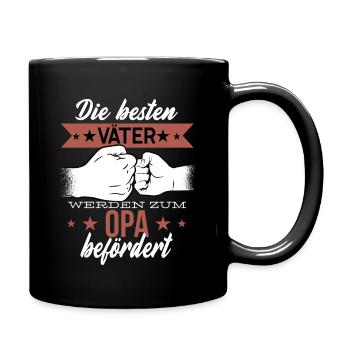 Werdender Opa - Tasse einfarbig - Schwarz - Rechts