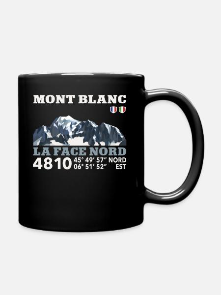 Tour du Mont Blanc France Italie Suisse Montagne - Tasse einfarbig - Schwarz