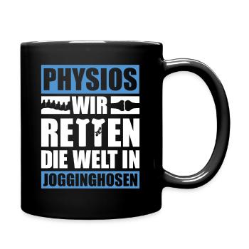 Physio I Physiotherapie I Physiotherapeut - Tasse einfarbig - Schwarz - Rechts