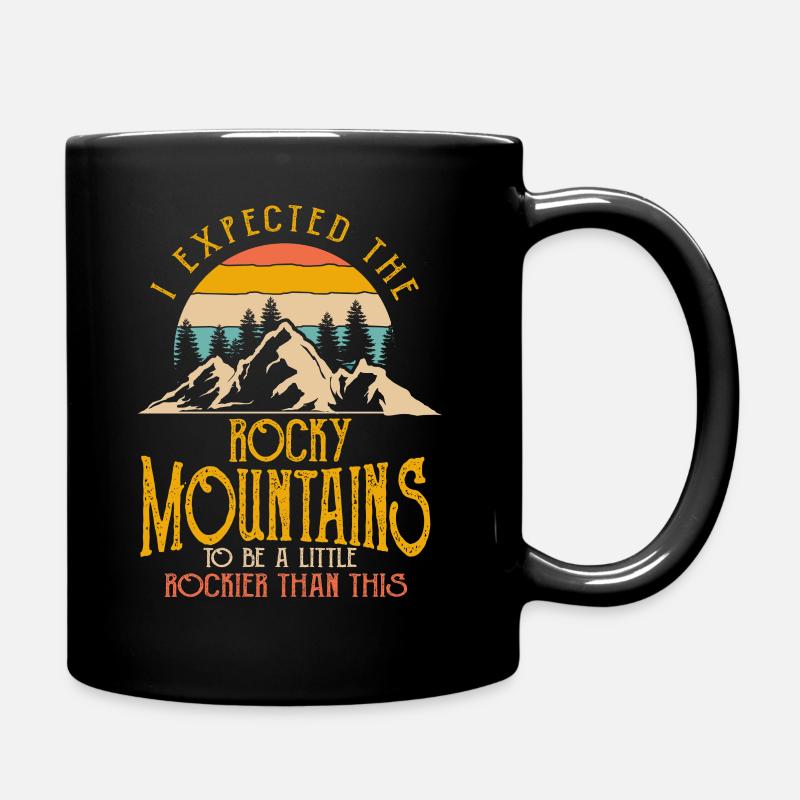 Rocky Mountains - Tasse einfarbig - Schwarz